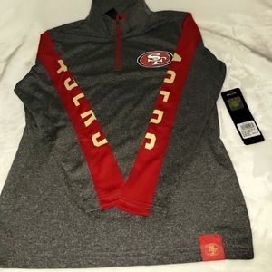 San Francisco 49er's Half Zip Sweater
